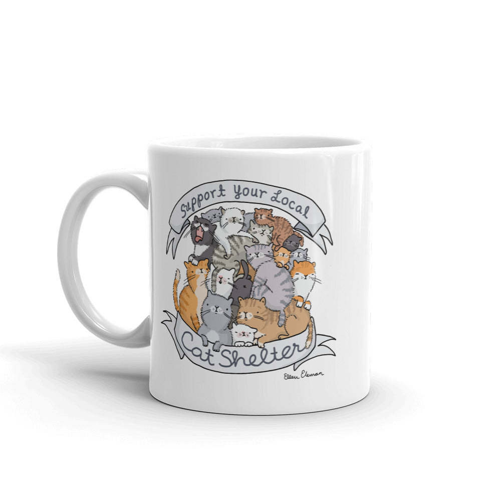 Support Your Local Cat Shelter Mug
